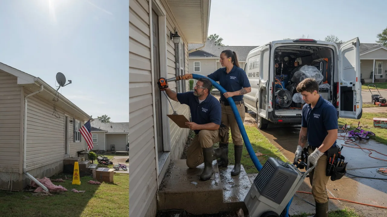 Ceiling Water Damage Restoration in Farmersville, TX near me